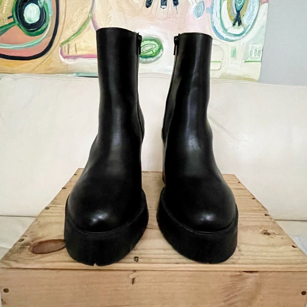 ASOS Chunk Black Chelsea Platform Boot, Heeled Boot